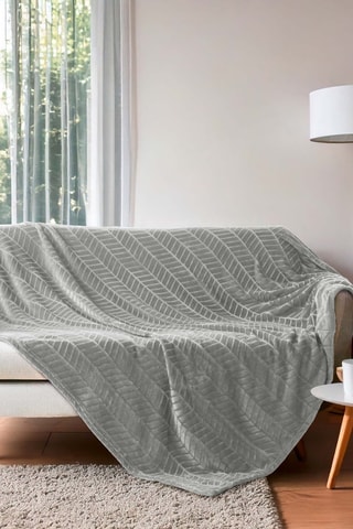 Plaid Arya - Gris - 180 x 220 cm