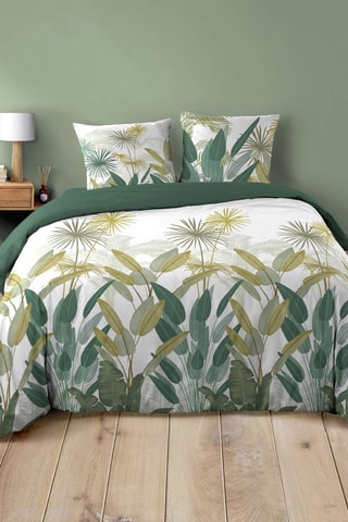 Parure de couette réversible Otika - Vert