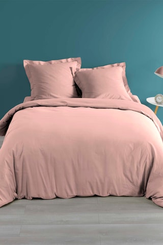 Housse de couette réversible Percaline - Rose