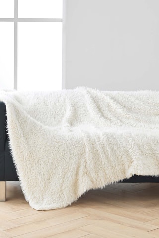 Plaid Mouton - Blanc - 220 x 240 cm
