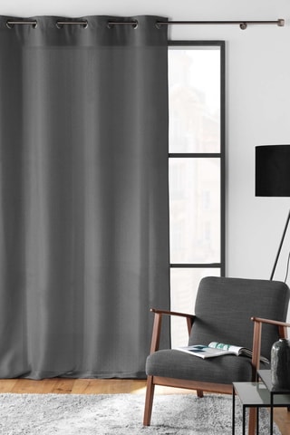 2 rideaux Soline - Gris - 140 x 260 cm