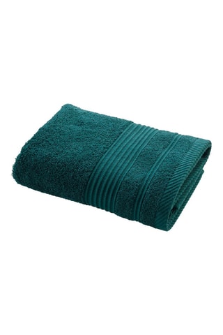 2 x Serviette de toilette Tendresse - Emeraude - 50 x 90 cm