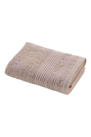 2 x Serviette de toilette Tendresse - Beige - 50 x 90 cm