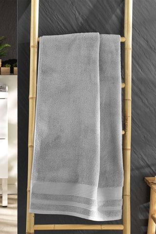 2 x Drap de douche Tendresse - Gris Perle - 70 x 130 cm
