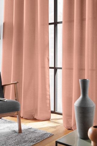 2 x Rideau Soline - Rose pâle - 140 x 260 cm