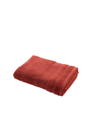 2 x Drap de douche Tendresse - Terracotta - 70 x 130 cm