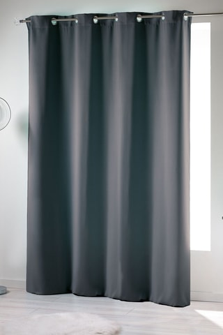 2 x Rideau Occult - Gris - 135 x 280 cm