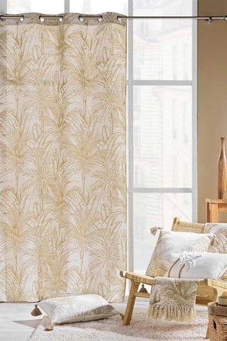 2 x Rideau Dune - Beige et blanc - 140 x 240 cm