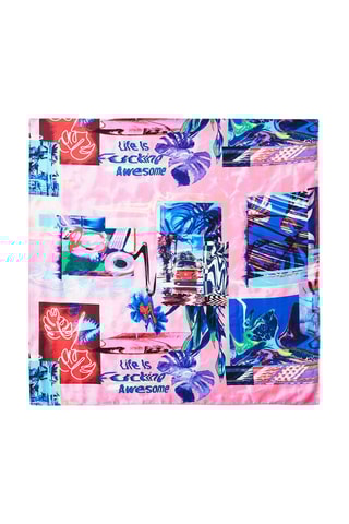 Sjaal Roze en Blauw