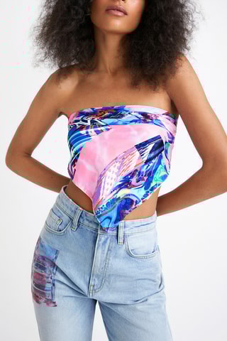 Sjaal Roze en Blauw