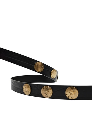 Leren Riem Zwart