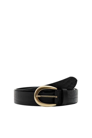 Leren Riem Zwart
