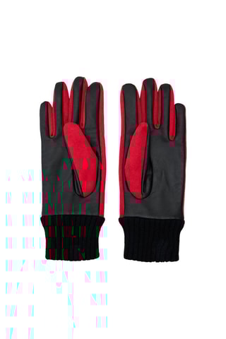 Lamsleren Handschoenen Zwart