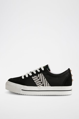 Platform Sneakers Zwart en Wit