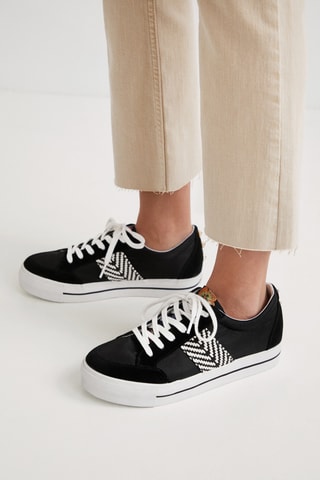 Platform Sneakers Zwart en Wit