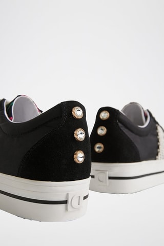 Platform Sneakers Zwart en Wit