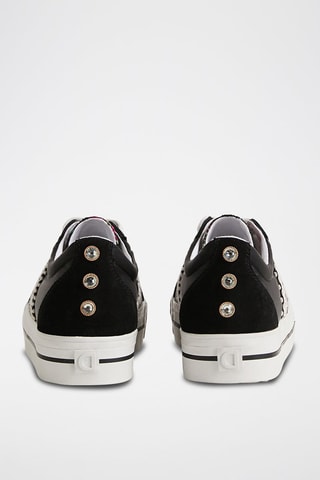 Platform Sneakers Zwart en Wit