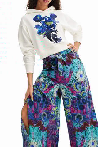 Broek met Hoge Taille - Turquoise