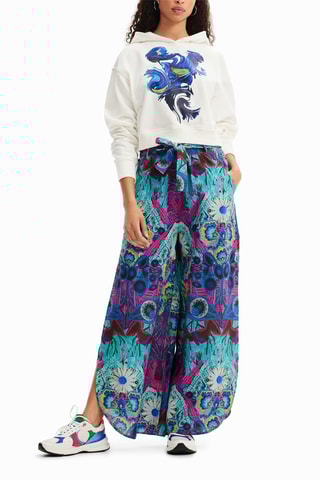 Broek met Hoge Taille - Turquoise