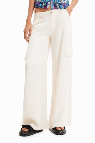 Broek Hoge Taille - Wit