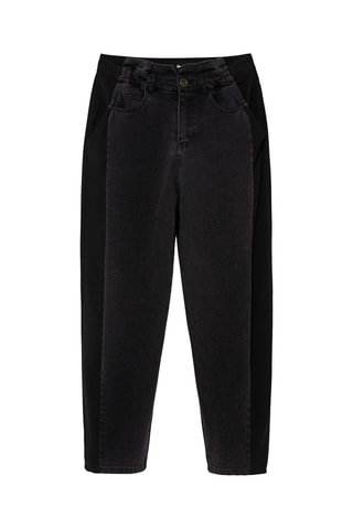 Broek Hoge Taille Twist - Zwart