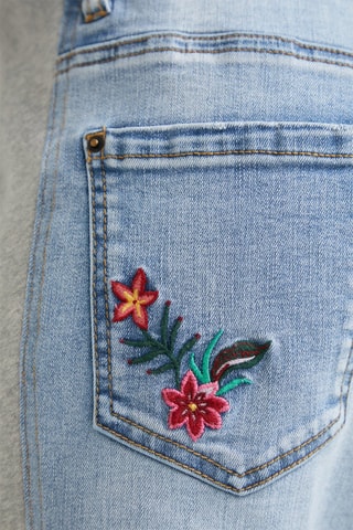 7/8 Broek Casual Lichtblauw en Grijs