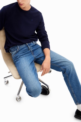 Jeans recht model - Blauw