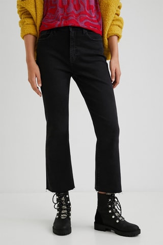 Jeans Flare Cut Zwart