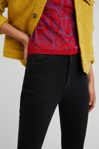 Jeans Flare Cut Zwart