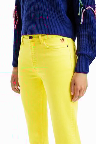7/8 Rechte Jeans - Geel
