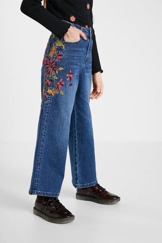 Jeans Wide Legs Blauw
