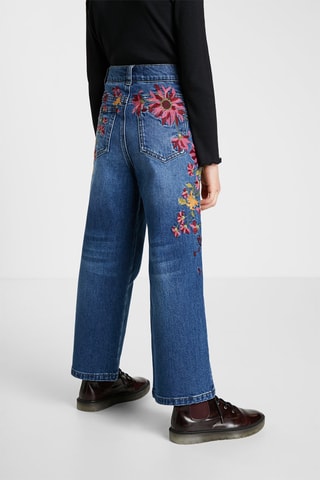 Jeans Wide Legs Blauw