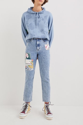 Rechte Jeans Hemelsblauw