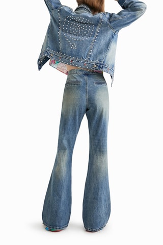 Jeans Flare Cut Blauw