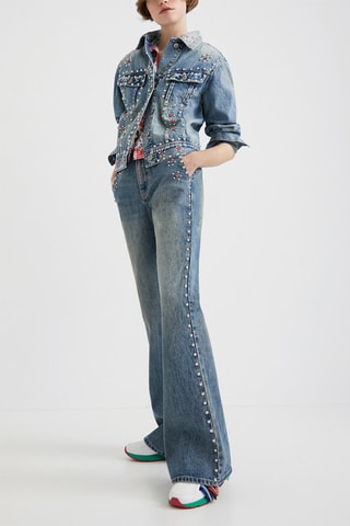 Jeans Flare Cut Blauw