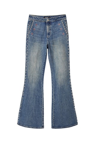 Jeans Flare Cut Blauw