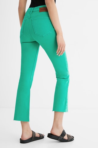 Jeans Flare Cut Groen