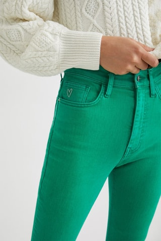 Jeans Flare Cut Groen
