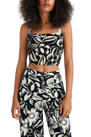 Crop top Zwart