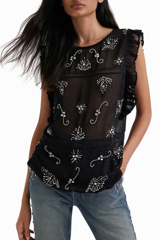 Top Romy - Zwart 
