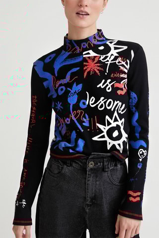 Crop Top Zwart