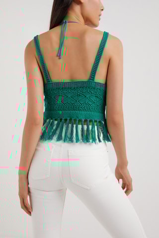 Gehaakte Top Groen