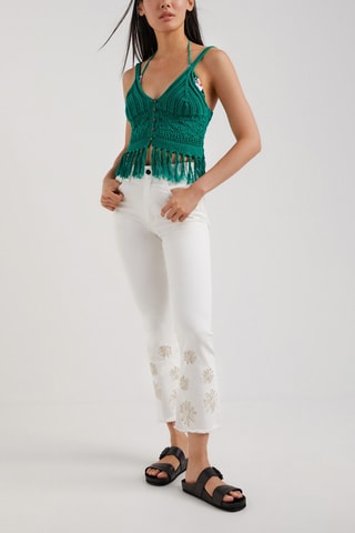 Gehaakte Top Groen