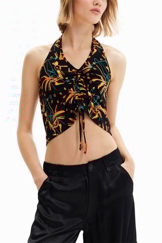 Crop top - Zwart