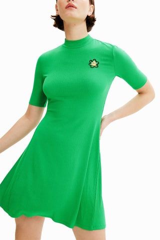 Trapezium Jurk - Groen