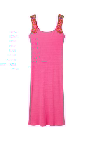 Nauwaansluitende Jurk - Fuchsia