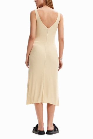 Midi-jurk - Beige