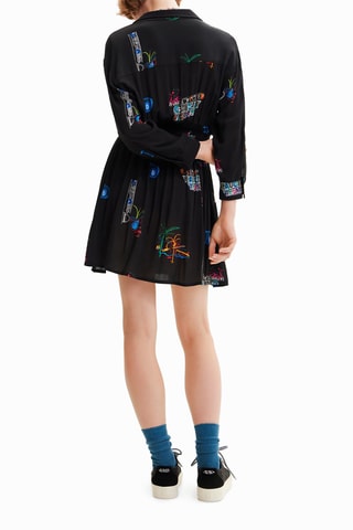 Blouse-jurk - Zwart