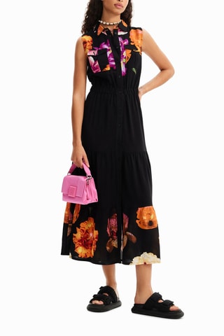Blouse-jurk - Zwart