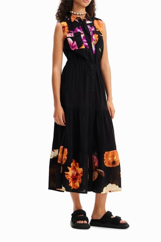 Blouse-jurk - Zwart
